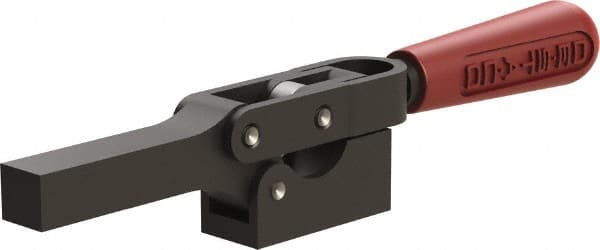 Manual Hold-Down Toggle Clamp: Horizontal, 1,299.4 lb Capacity, Solid Bar, Solid Base MPN:5310-B