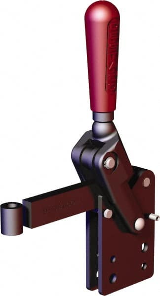 Manual Hold-Down Toggle Clamp: Vertical, 2,248.09 lb Capacity, Solid Bar, Straight Base MPN:535-LB