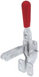 Manual Hold-Down Toggle Clamp: Vertical, 385 lb Capacity, U-Bar, Front Flanged Base MPN:91090