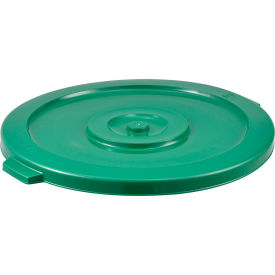 GoVets™ Plastic Trash Can Lid - 32 Gallon Green 461GN240