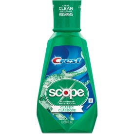 Crest® + Scope Mouth Rinse Classic Mint 1 Liter Bottle 6 Bottles/Case 95662