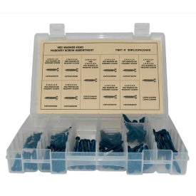 160 Piece Concrete Masonry Screw Assortment - #10 (3/16) to 1/4