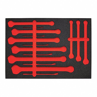 Black/Red Tool Storage Foam Inserts Poly MPN:J1200FASDF