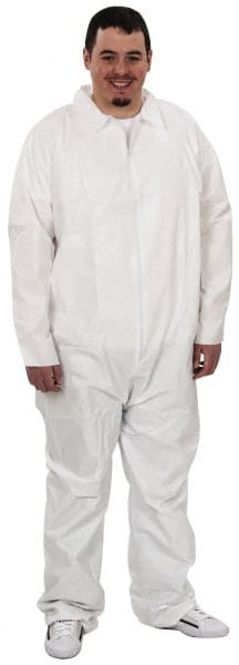 25 Qty 1 Pack Size L Film Laminate Chemical Resistant Coveralls MPN:KM-CVL-KG-LRG