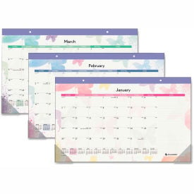 AT-A-GLANCE® Watercolors Monthly Desk Pad Calendar 17.75 x 11 Jan-Dec 2025 SK91705