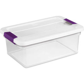 Sterilite Plastic Storage Box with Latched Lid 15 Qt. Capacity 17