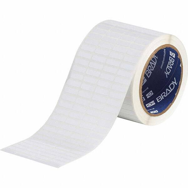 Label Maker Label: White, Polyester, 3/4