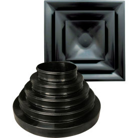 American Louver STR-C-BK-NRD Cone Diffuser Kit Black Fits Multiple Neck Sizes STR-C-BK-NRD