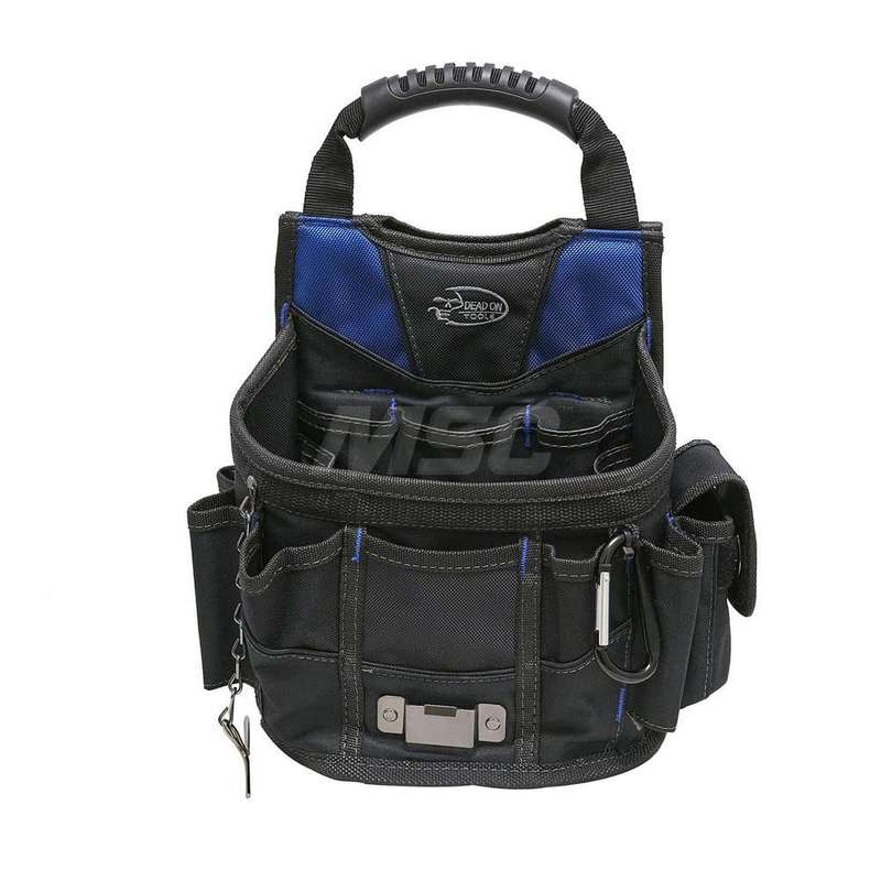 Tool Pouch: 13 Pockets, Polyester, Black MPN:HD54017