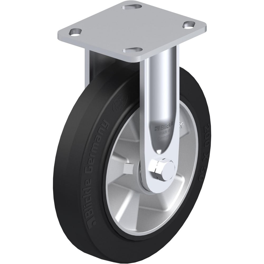 Top Plate Casters, Mount Type: Plate , Number of Wheels: 1.000 , Wheel Diameter (Inch): 4 , Wheel Material: Rubber , Wheel Width (Inch): 1-9/16  MPN:910052