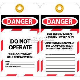 NMC LOTAG36-25 Tags Danger Do Not Operate 6