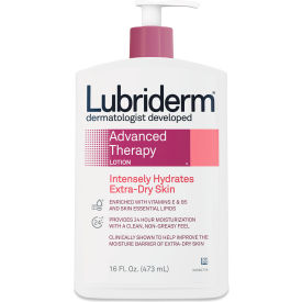 Lubriderm® Advanced Therapy Moisturizing Hand/Body Lotion 16oz Pump Bottle 12/Case 48322