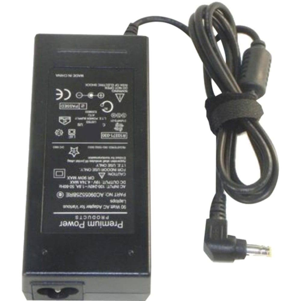 eReplacements Premium Power Products AC0905525BRE - Power adapter - 90 Watt - black - for Compaq Presario 12XX, 18XX; Toshiba Satellite 19XX, A110, A85, L25, L35, L45, M105, M40 (Min Order Qty 2) MPN:AC0905525BRE-ER