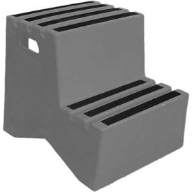 2 Step Plastic Step Stand - Gray 21