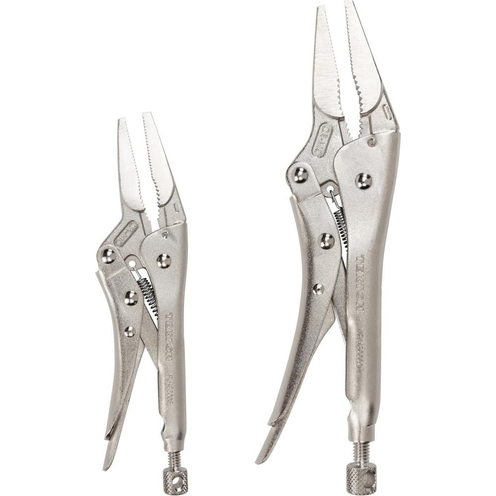 Plier Sets, Plier Type Included: Long Nose Locking , Container Type: None , Handle Material: Steel , Includes: 2 pliers , Insulated: No  MPN:PLK90303