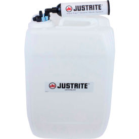 Justrite 12847 VaporTrap™ UN/DOT Carboy With Filter Kit HDPE 20-Liter 8 Ports 12847