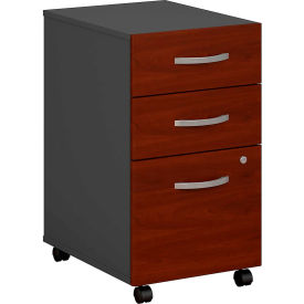 Bush Furniture Three Drawer File Cabinet (Assembled) - Hansen Cherry - Series C WC24453SU