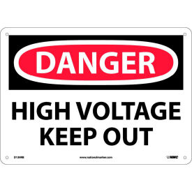 Safety Signs - Danger High Voltage Keep Out - Rigid Plastic 10