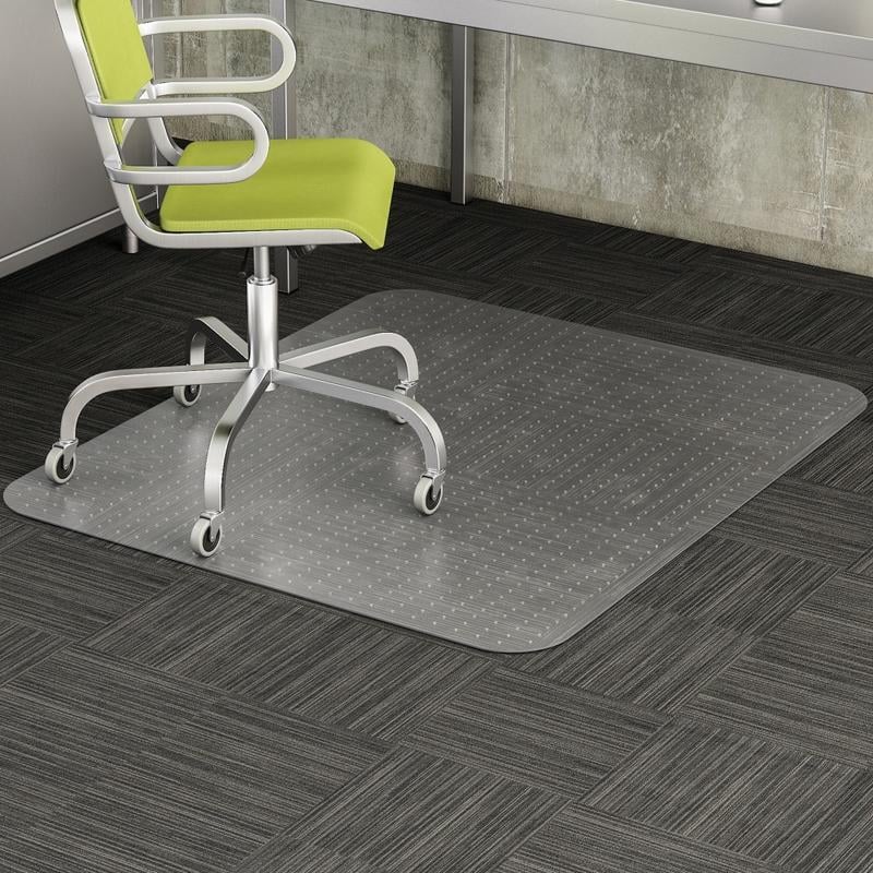 Deflecto DuraMat Chair Mat For Low-Pile Carpet, Rectangle, 46inW x 60inD, Clear MPN:CM13443F