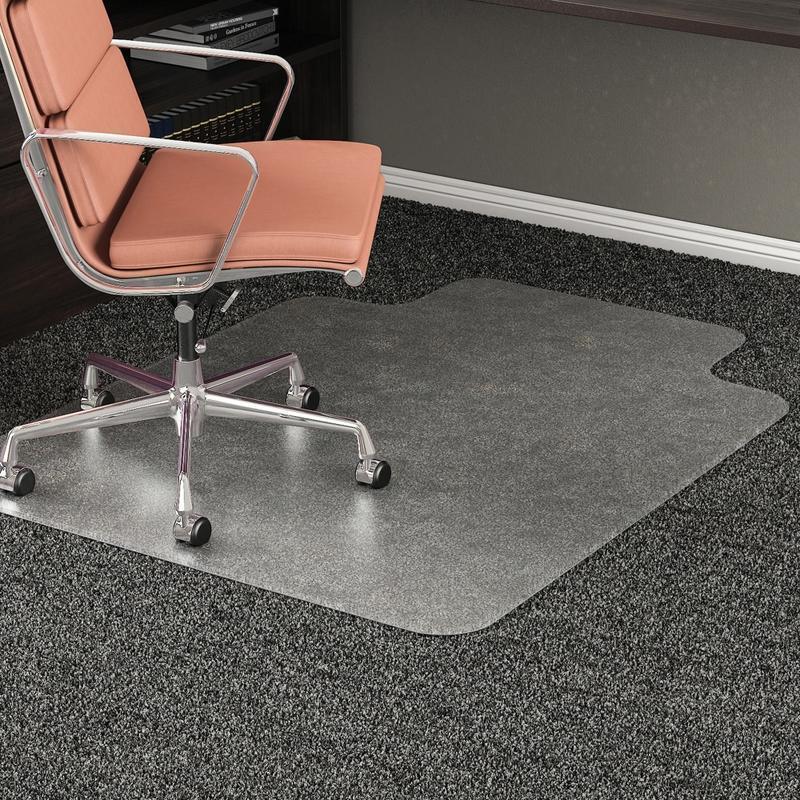 Deflecto RollaMat Chair Mat For Medium-Pile Carpeting, Rectangular, 45inW x 53inD, Clear MPN:CM15233