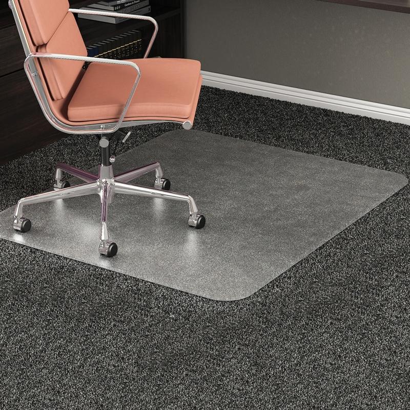 Deflecto RollaMat Chair Mat For Medium-Pile Carpeting, Rectangular, 46inW x 60inD, Clear MPN:CM15443F