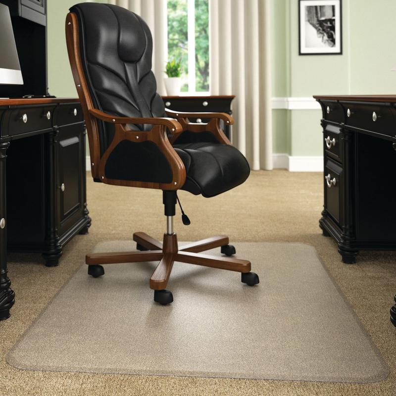 Deflecto Execumat Heavy-Duty Vinyl Chairmat For High-Pile Carpets, Rectangular, 45inW x 53inD, Clear MPN:CM17243