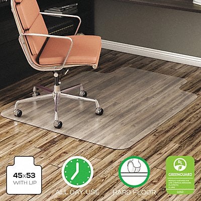 Chairmat for Hard Floor Lip 45x53 Clear MPN:CM21232