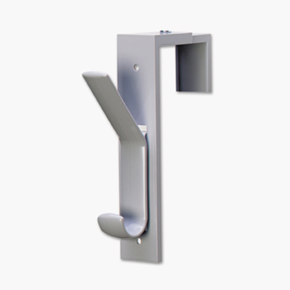 deflecto Partition Hooks - 2 Hooks - for Garment - Gray - 2 / Pack (Min Order Qty 3) MPN:3680909