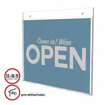 Wall Sign Holder Single Sided 11X8.5 MPN:68301