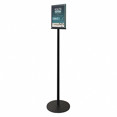 Sign Stand Magnetic 2 Side 8.5x11 Black MPN:692056