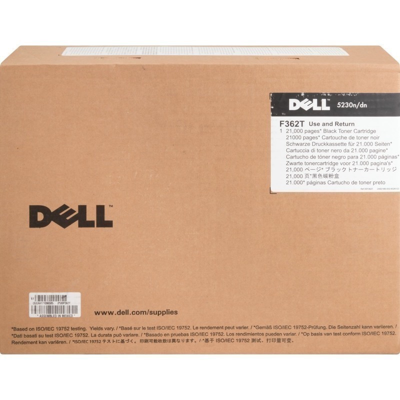 Dell F362T Black High Yield Toner Cartridge MPN:F362T