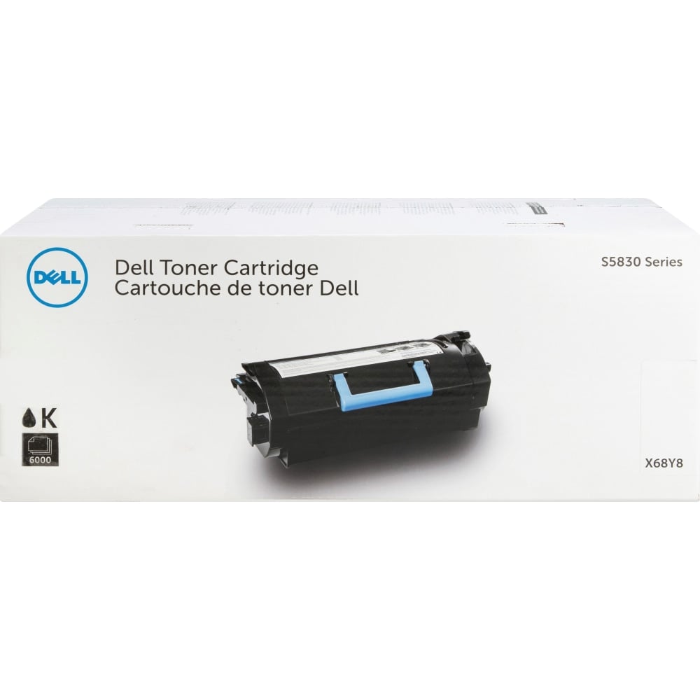 Dell Original Standard Yield Laser Toner Cartridge - Black - 1 Each - 6000 Pages MPN:X68Y8