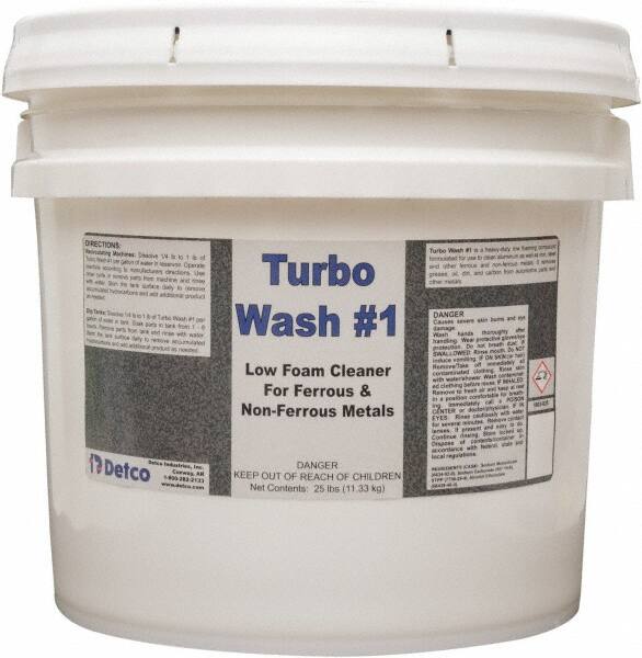 Turbo Wash #1, 25 lb Pail, Powdered Low Foam Spray Cabinet Cleaner MPN:1803-025