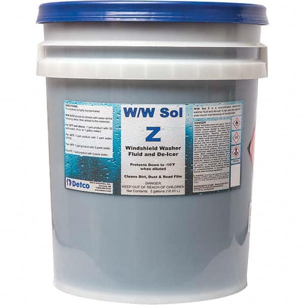 w/ W Sol Z, 5 Gal Pail, Super Concentrated Windshield Washer Fluid MPN:1878-005