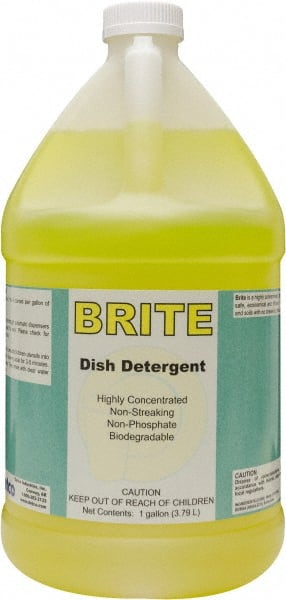 Brite, 1 Gal, Manual Dishwashing Liquid MPN:0176-4X1