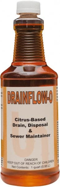 Drainflow-O, 32 oz Bottle, Citrus Drain Maintainer MPN:0593-Q12