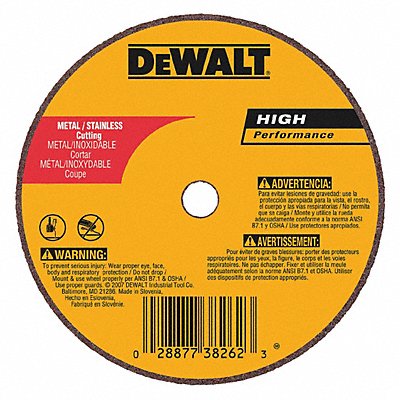 Abrasive Cut-Off Wheel 0.035 Thick MPN:DW8708