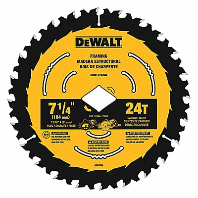 Circular Saw Blade Blade Dia 7-1/4 in. MPN:DWA171424DB10