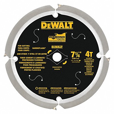 Circular Saw Blade Blade Dia 7-1/4 in. MPN:DWA3193PCD