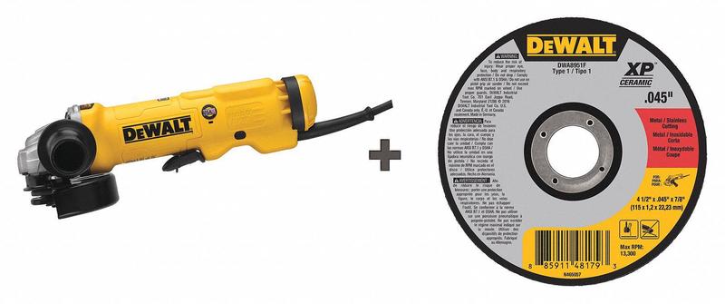 Angle Grinder w/ (25) Abrasive Wheels MPN:DWE43114/DWA8951F