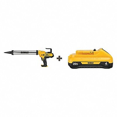 Caulk Gun Kit 20V DC 600 mL Enclosed MPN:DCE580B/DCB240