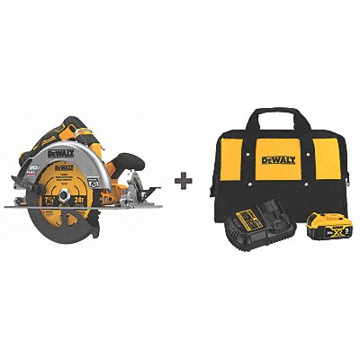 CIRCULAR SAW 20V MAX FLEXVOLT 7-1/4IN MPN:DCS573B/DCB205CK