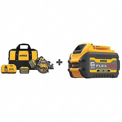 Circular Saw Kit Cordless 5800 RPM MPN:DCS578X2/DCG418B