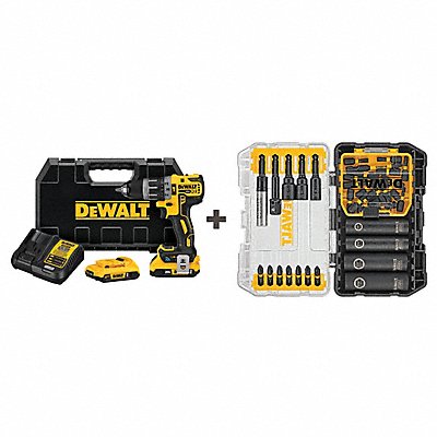 Tool Connect Hammer Drill Kit 1/2 Chuck MPN:DCD797D2/DWA2T35IR