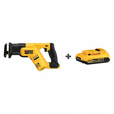 Cordless Recip Saw Kit 2900 SPM 20VDC MPN:DCS387B/DCB203