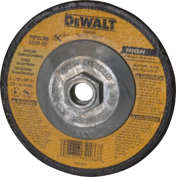 Depressed Grinding Wheel:  Type 27,  5