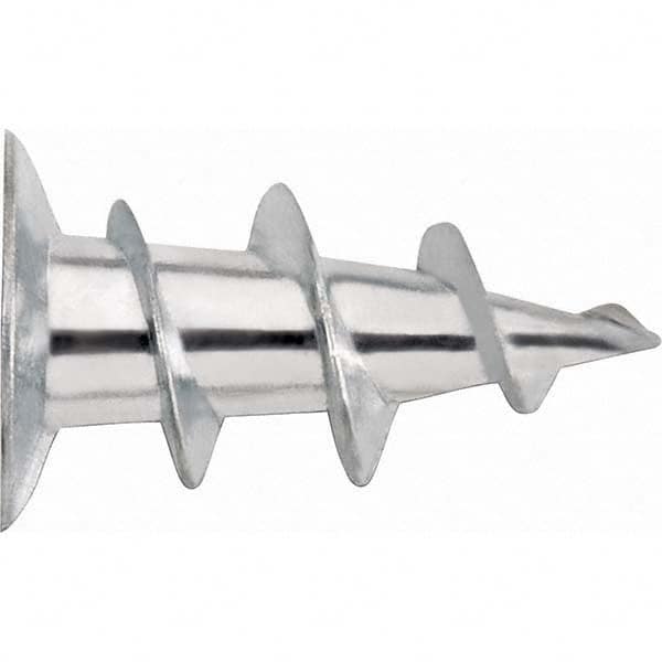 Drywall & Hollow Wall Anchors, Number Of Pieces: 100 , Overall Length (Inch): 1 , Anchor Material: Zinc , Minimum Thickness (Inch): 3/8  MPN:02297-PWR