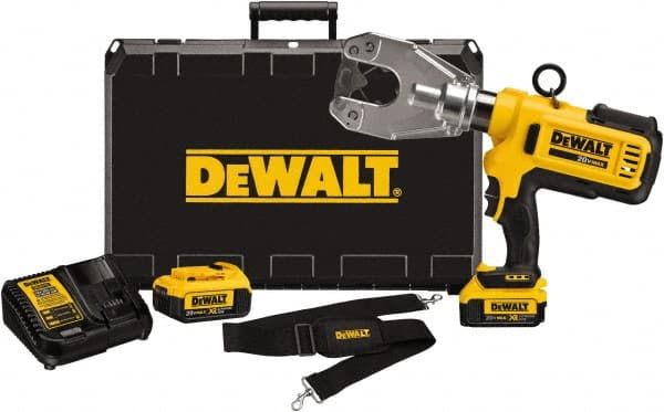 Power Crimper: 12,000 lb Capacity, Lithium-ion Battery Included, Pistol Grip Handle, 20V MPN:DCE350M2