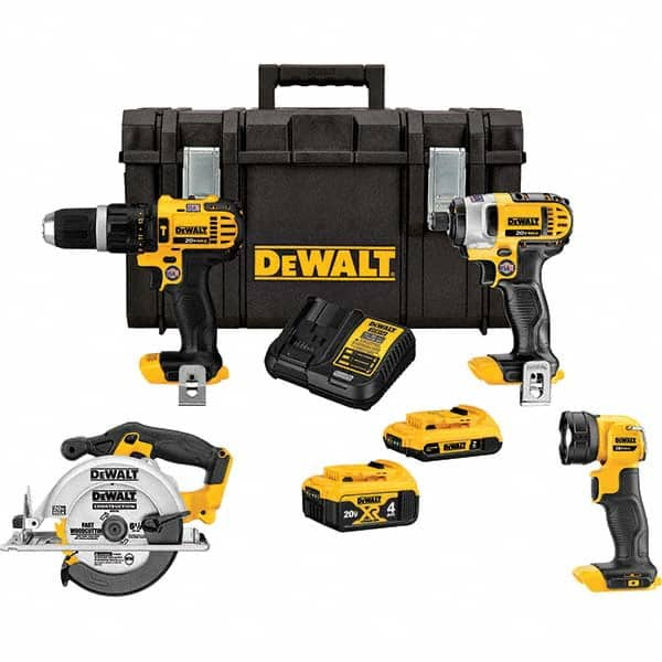 Cordless Tool Combination Kit: 20V MPN:DCKTS425D1M1