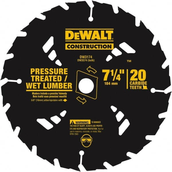 Wet & Dry Cut Saw Blade: 7-1/4